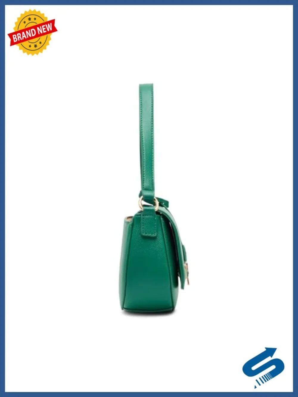 Women's Belted Flap Crossbody Bag with Convertible Strap
